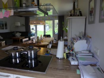 Küche u. Essbereich vor Home Staging