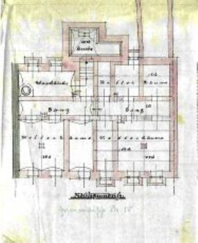 Grundriss, rechte Wohnung