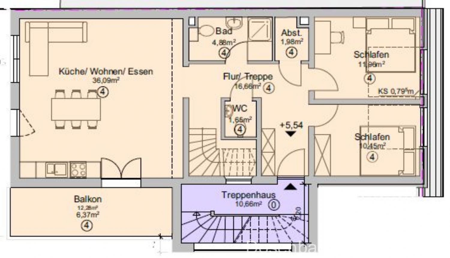 Moderne 3-Zimmer-Wohnung – ca. 89 m² mit Terrasse, Speicher & Stellplatz - Photo 5