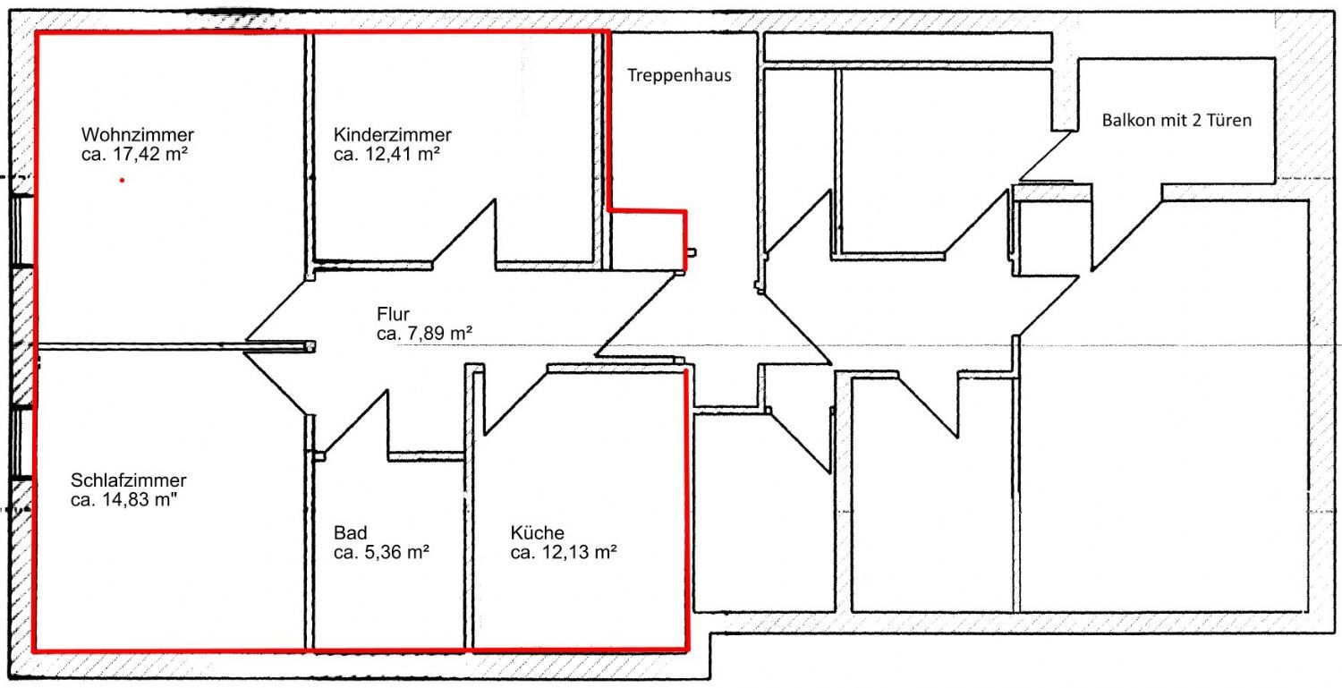 Renovierte 3-Zimmer-Wohnung in Tumringen mit EBK - Photo 5