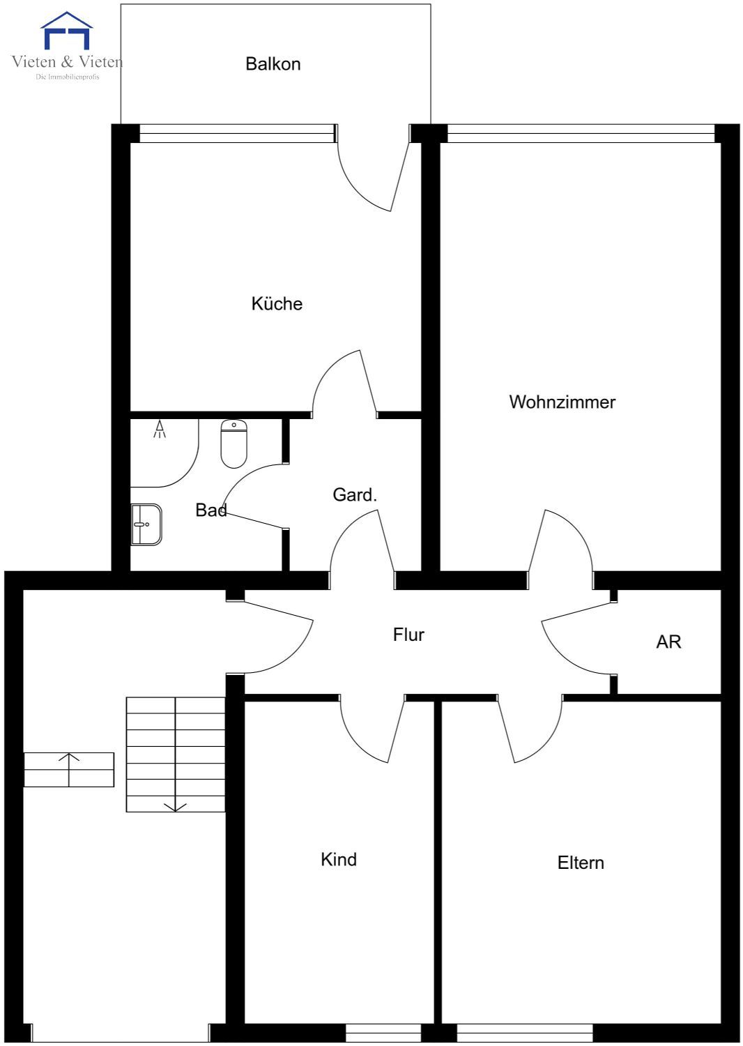 Reduzierter Preis! Renovierte Erdgeschosswohnung (Hochparterre) in zentraler Lage von Linnich!