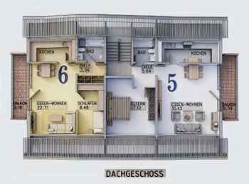Grundriss Wohnung Nr. 6