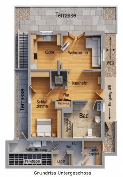 Untergeschosswohnung 3 D