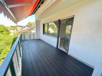 Balkon mit Markise