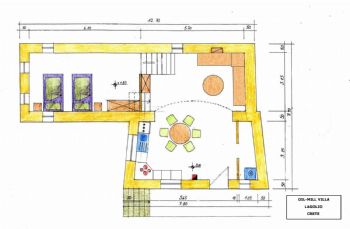 Plan mit Schlafzimmer im Obergeschoss /  Plan with Upstairs Bedroom